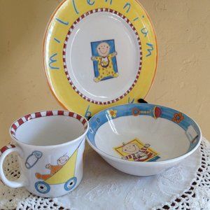 Children's dish set Royal Doulton- Milennium baby Shower Gift